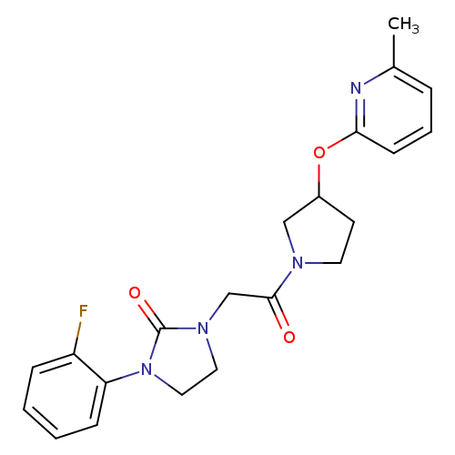 1-(2-fluorophenyl)-3-(2-{3-[(6-methylpyridin-2-yl)oxy]pyrrolidin-1-yl}-2-oxoethyl)imidazolidin-2-one