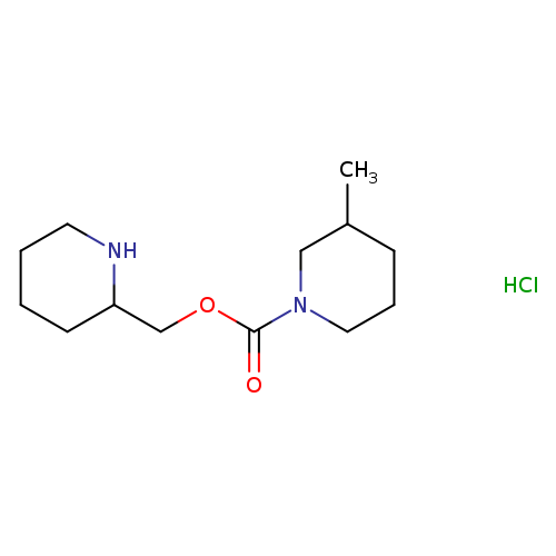 (piperidin-2-yl)methyl 3-methylpiperidine-1-carboxylate hydrochloride