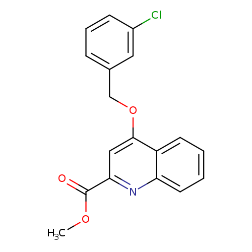 methyl 4-[(3-chlorophenyl)methoxy]quinoline-2-carboxylate