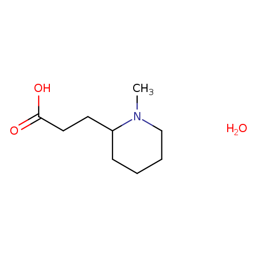 3-(1-Methylpiperidin-2-yl)propanoic acid hydrate