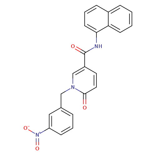 N-(naphthalen-1-yl)-1-[(3-nitrophenyl)methyl]-6-oxo-1,6-dihydropyridine-3-carboxamide