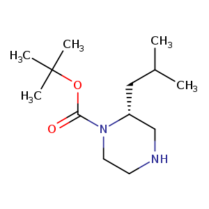 1-Piperazinecarboxylic acid, 2-(2-methylpropyl)-, 1,1-dimethylethyl ester, (2R)-