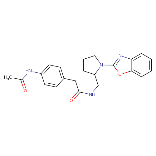 N-{[1-(1,3-benzoxazol-2-yl)pyrrolidin-2-yl]methyl}-2-(4-acetamidophenyl)acetamide