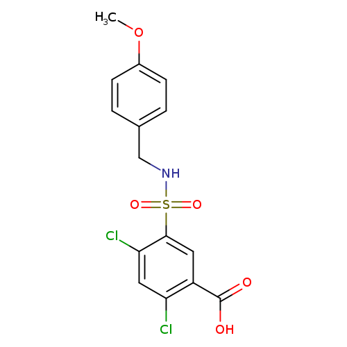 2,4-dichloro-5-{[(4-methoxyphenyl)methyl]sulfamoyl}benzoic acid
