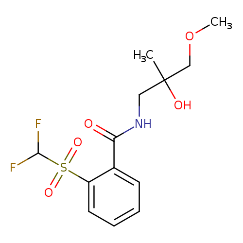 2-difluoromethanesulfonyl-N-(2-hydroxy-3-methoxy-2-methylpropyl)benzamide