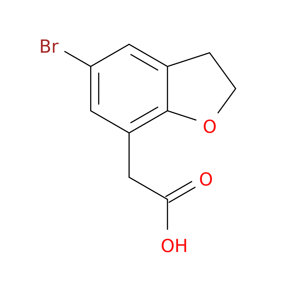 2-(5-bromo-2,3-dihydro-1-benzofuran-7-yl)acetic acid