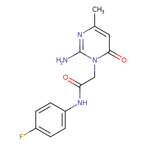 2-(2-amino-4-methyl-6-oxo-1,6-dihydropyrimidin-1-yl)-N-(4-fluorophenyl)acetamide