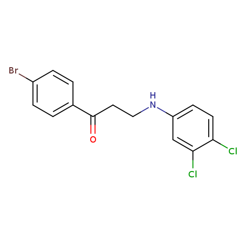1-(4-bromophenyl)-3-[(3,4-dichlorophenyl)amino]propan-1-one
