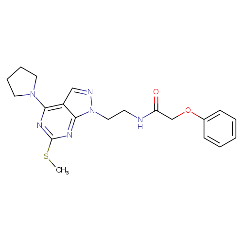 N-{2-[6-(methylsulfanyl)-4-(pyrrolidin-1-yl)-1H-pyrazolo[3,4-d]pyrimidin-1-yl]ethyl}-2-phenoxyacetamide