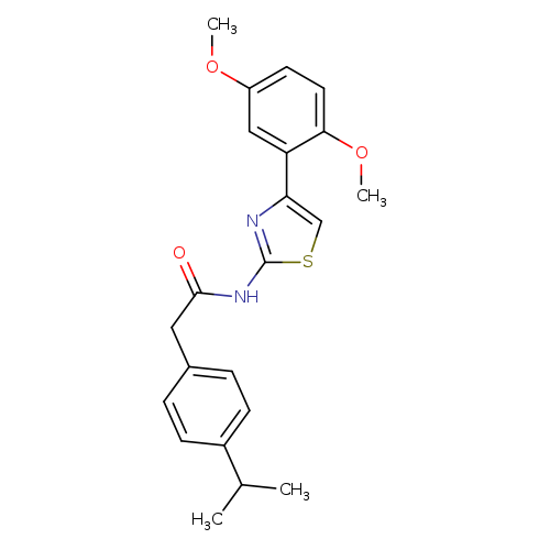 N-[4-(2,5-dimethoxyphenyl)-1,3-thiazol-2-yl]-2-[4-(propan-2-yl)phenyl]acetamide