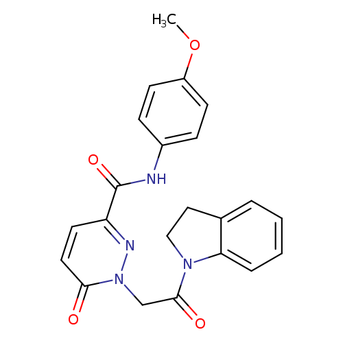 1-[2-(2,3-dihydro-1H-indol-1-yl)-2-oxoethyl]-N-(4-methoxyphenyl)-6-oxo-1,6-dihydropyridazine-3-carboxamide