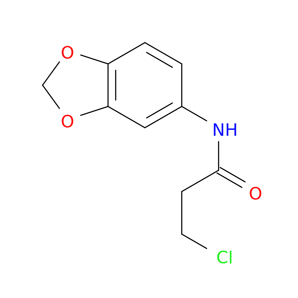 N-1,3-Benzodioxol-5-yl-3-chloropropanamide