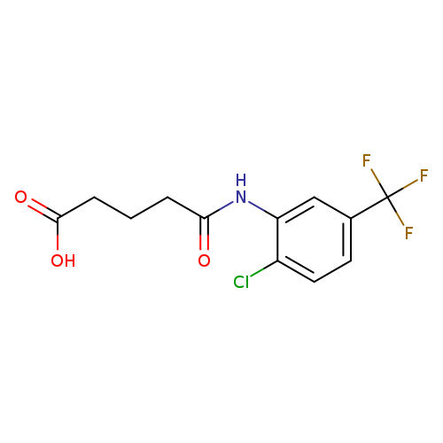 5-([2-Chloro-5-(trifluoromethyl)phenyl]amino)-5-oxopentanoic acid