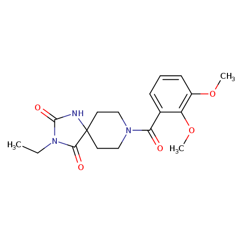 8-(2,3-dimethoxybenzoyl)-3-ethyl-1,3,8-triazaspiro[4.5]decane-2,4-dione