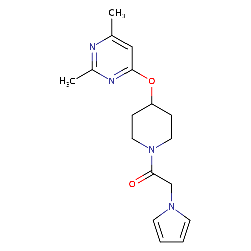 1-{4-[(2,6-dimethylpyrimidin-4-yl)oxy]piperidin-1-yl}-2-(1H-pyrrol-1-yl)ethan-1-one