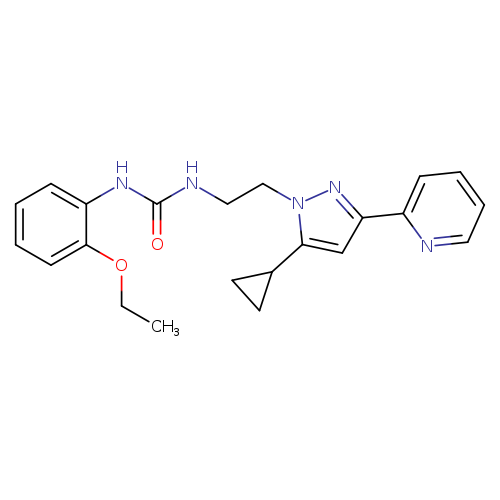 3-{2-[5-cyclopropyl-3-(pyridin-2-yl)-1H-pyrazol-1-yl]ethyl}-1-(2-ethoxyphenyl)urea