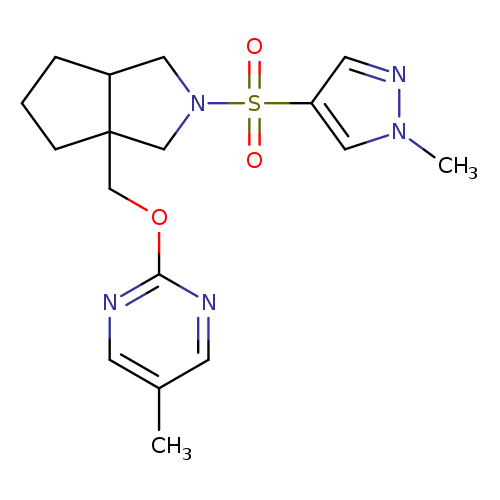 5-methyl-2-({2-[(1-methyl-1H-pyrazol-4-yl)sulfonyl]-octahydrocyclopenta[c]pyrrol-3a-yl}methoxy)pyrimidine