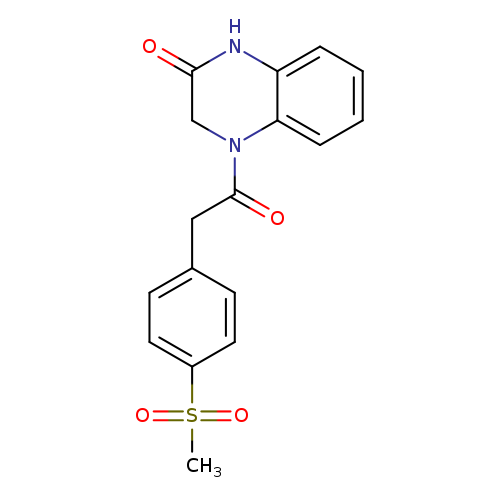 4-[2-(4-methanesulfonylphenyl)acetyl]-1,2,3,4-tetrahydroquinoxalin-2-one