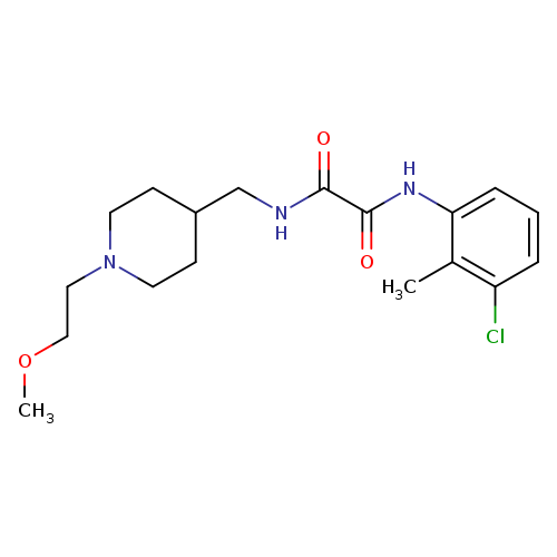 N-(3-chloro-2-methylphenyl)-N'-{[1-(2-methoxyethyl)piperidin-4-yl]methyl}ethanediamide