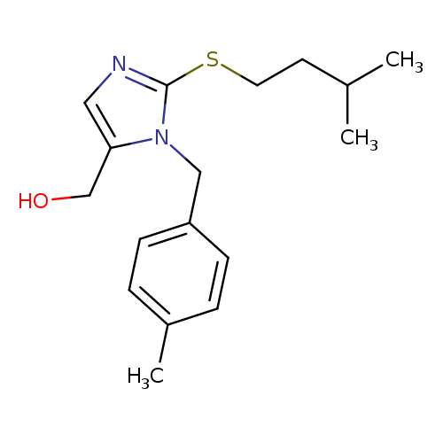 {2-[(3-methylbutyl)sulfanyl]-1-[(4-methylphenyl)methyl]-1H-imidazol-5-yl}methanol
