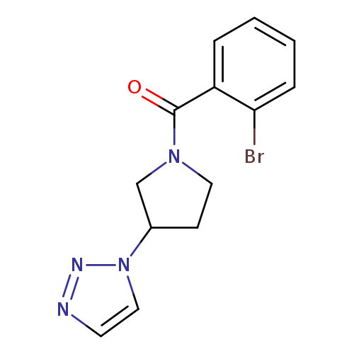 1-[1-(2-bromobenzoyl)pyrrolidin-3-yl]-1H-1,2,3-triazole
