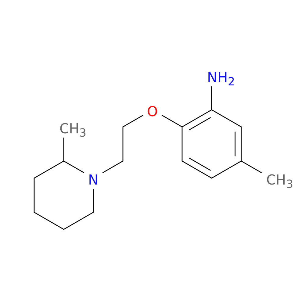 5-Methyl-2-(2-(2-methylpiperidin-1-yl)ethoxy)aniline