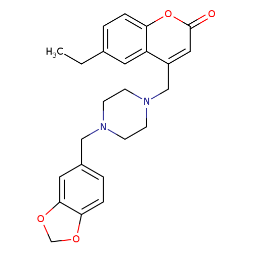 4-({4-[(2H-1,3-benzodioxol-5-yl)methyl]piperazin-1-yl}methyl)-6-ethyl-2H-chromen-2-one