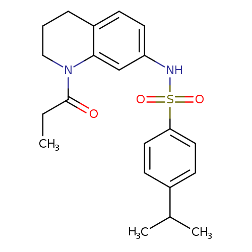 4-(propan-2-yl)-N-(1-propanoyl-1,2,3,4-tetrahydroquinolin-7-yl)benzene-1-sulfonamide