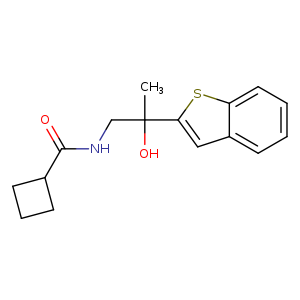 N-[2-(1-benzothiophen-2-yl)-2-hydroxypropyl]cyclobutanecarboxamide