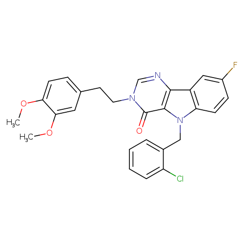 5-[(2-chlorophenyl)methyl]-3-[2-(3,4-dimethoxyphenyl)ethyl]-8-fluoro-3H,4H,5H-pyrimido[5,4-b]indol-4-one