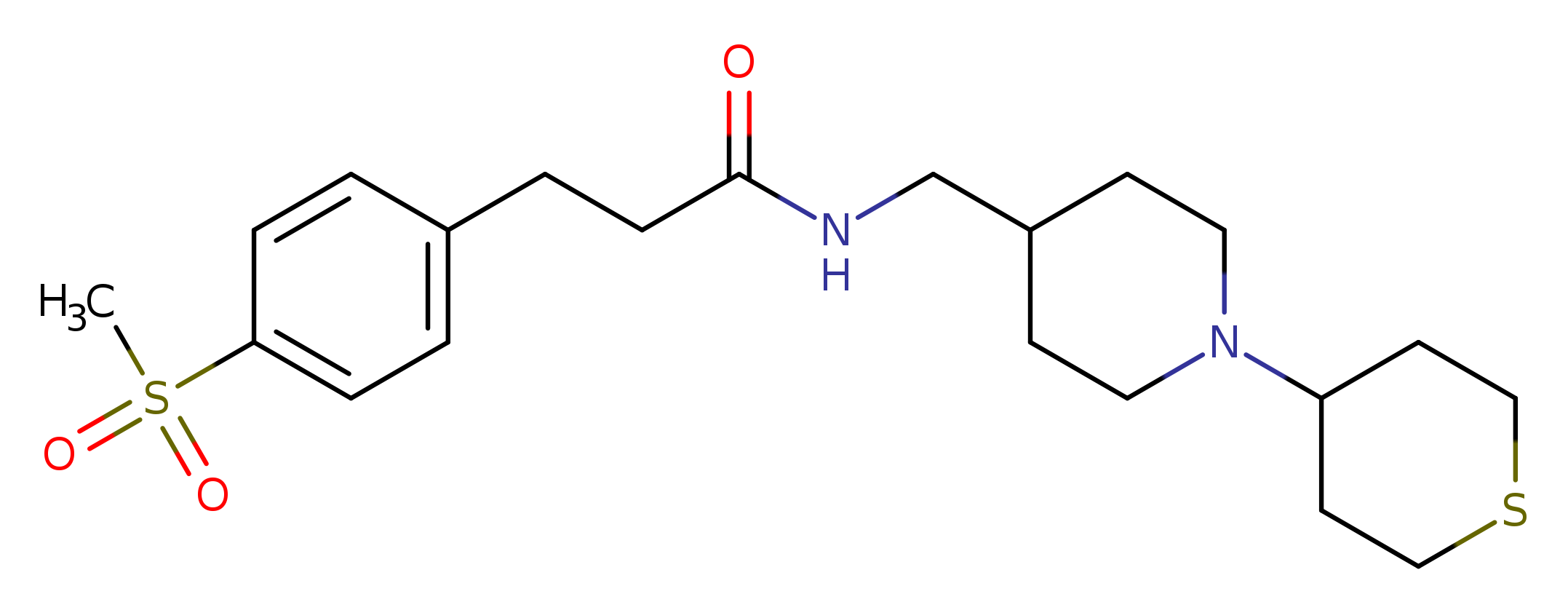3-(4-methanesulfonylphenyl)-N-{[1-(thian-4-yl)piperidin-4-yl]methyl}propanamide