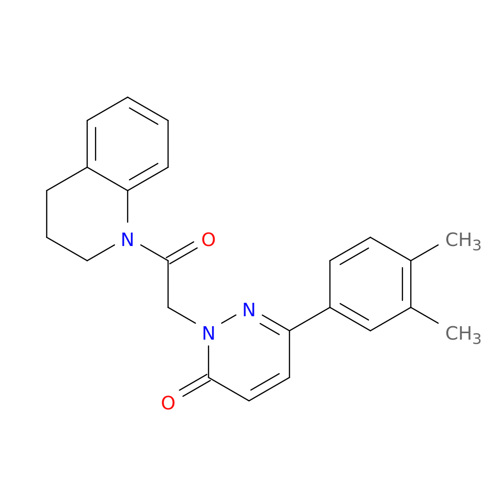6-(3,4-dimethylphenyl)-2-[2-oxo-2-(1,2,3,4-tetrahydroquinolin-1-yl)ethyl]-2,3-dihydropyridazin-3-one
