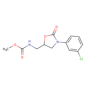 methyl N-{[3-(3-chlorophenyl)-2-oxo-1,3-oxazolidin-5-yl]methyl}carbamate