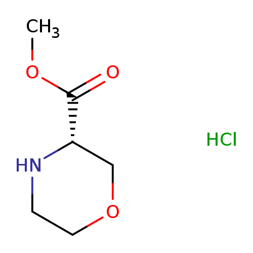 3-Morpholinecarboxylic acid, methyl ester, hydrochloride (1:1), (3S)-