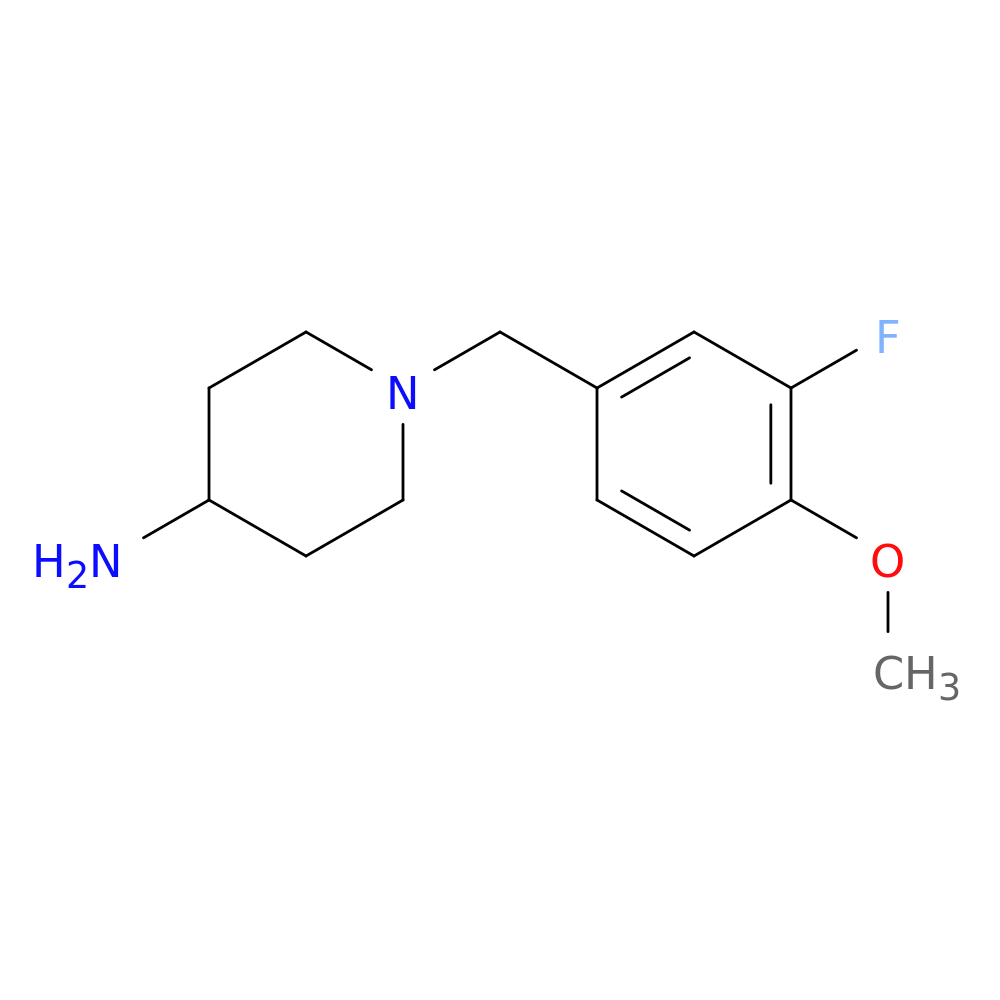 1-[(3-Fluoro-4-methoxyphenyl)methyl]piperidin-4-amine