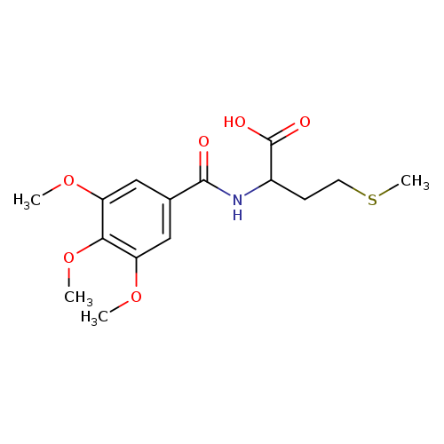 4-(methylsulfanyl)-2-[(3,4,5-trimethoxyphenyl)formamido]butanoic acid