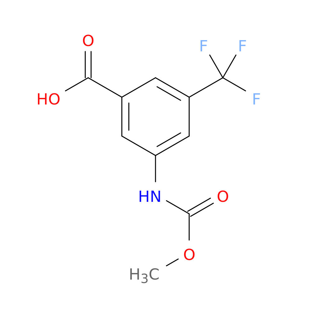3-[(methoxycarbonyl)amino]-5-(trifluoromethyl)benzoic acid