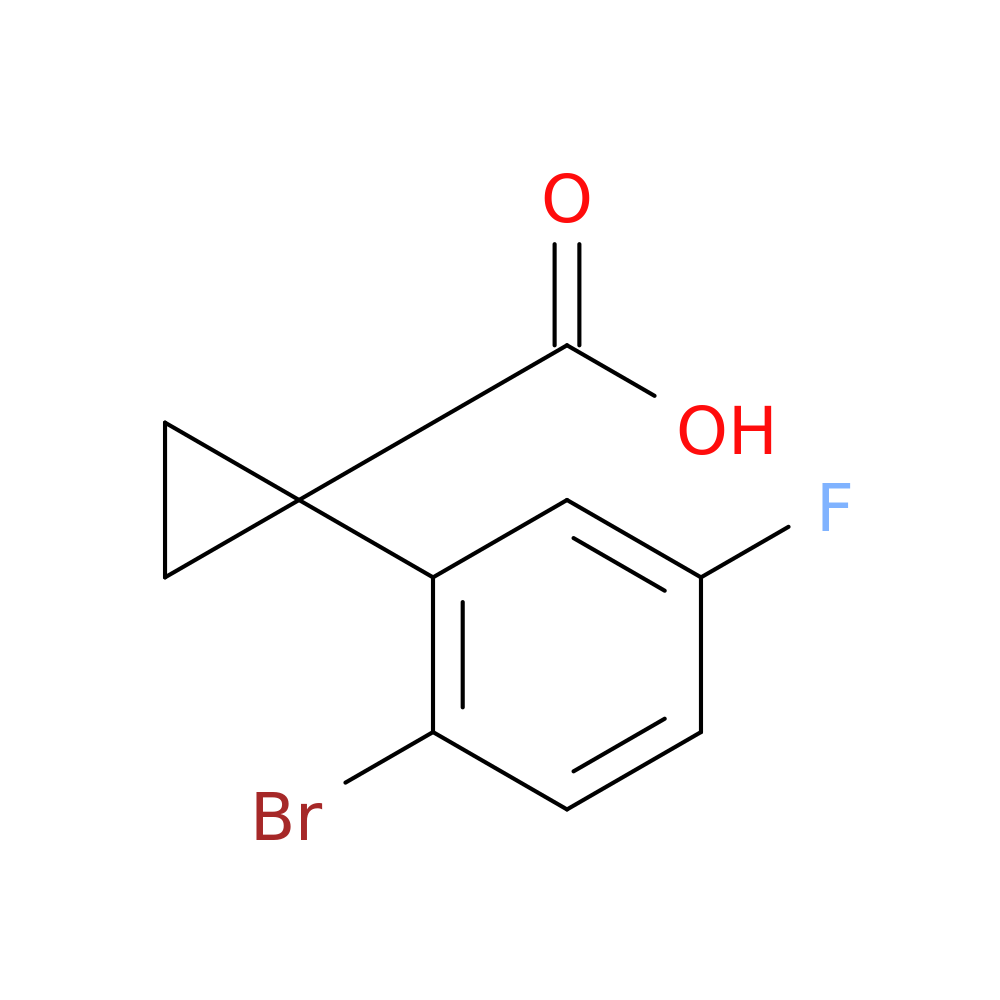 1-(2-bromo-5-fluorophenyl)cyclopropane-1-carboxylic acid