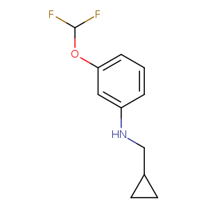 N-(Cyclopropylmethyl)-3-(difluoromethoxy)aniline