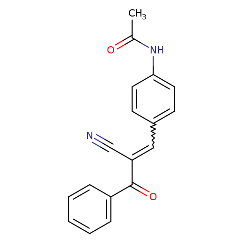 N-{4-[(1E)-2-[(E)-benzoyl]-2-cyanoeth-1-en-1-yl]phenyl}acetamide