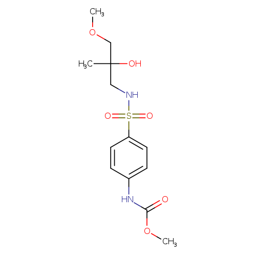 methyl N-{4-[(2-hydroxy-3-methoxy-2-methylpropyl)sulfamoyl]phenyl}carbamate