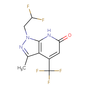 1-(2,2-Difluoroethyl)-3-methyl-4-(trifluoromethyl)-1H-pyrazolo[3,4-b]pyridin-6(7H)-one