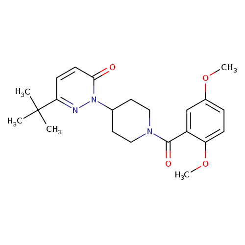 6-tert-butyl-2-[1-(2,5-dimethoxybenzoyl)piperidin-4-yl]-2,3-dihydropyridazin-3-one