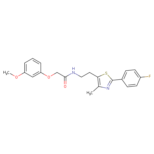 N-{2-[2-(4-fluorophenyl)-4-methyl-1,3-thiazol-5-yl]ethyl}-2-(3-methoxyphenoxy)acetamide