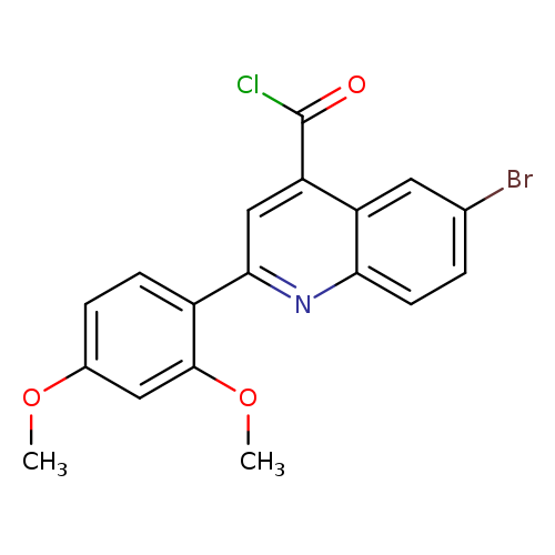 6-Bromo-2-(2,4-dimethoxyphenyl)quinoline-4-carbonyl chloride