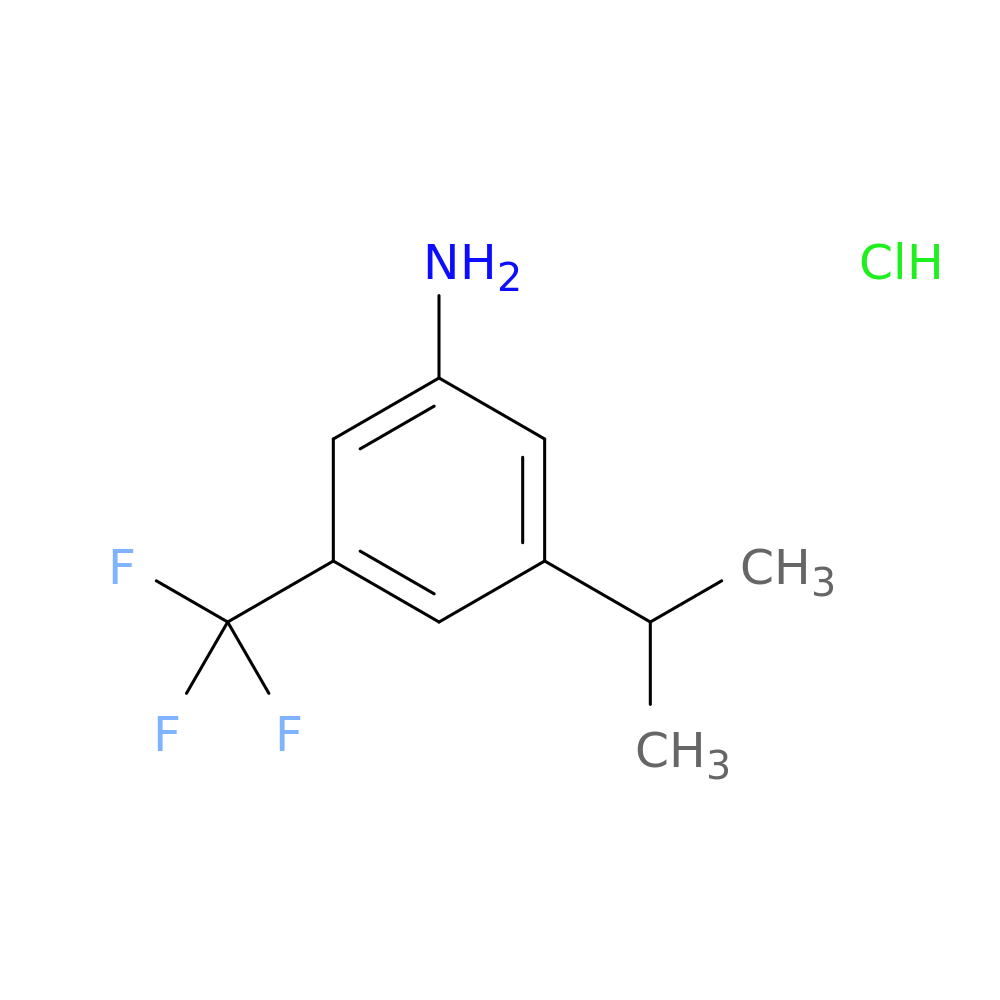 3-(propan-2-yl)-5-(trifluoromethyl)aniline hydrochloride