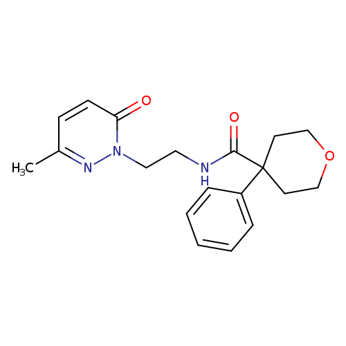N-[2-(3-methyl-6-oxo-1,6-dihydropyridazin-1-yl)ethyl]-4-phenyloxane-4-carboxamide
