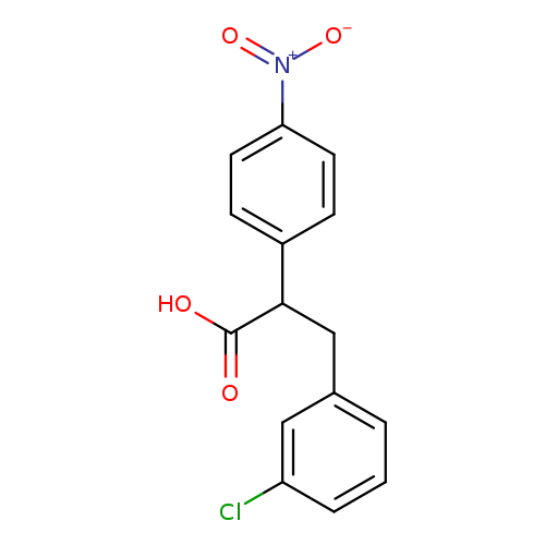 3-(3-chlorophenyl)-2-(4-nitrophenyl)propanoic acid