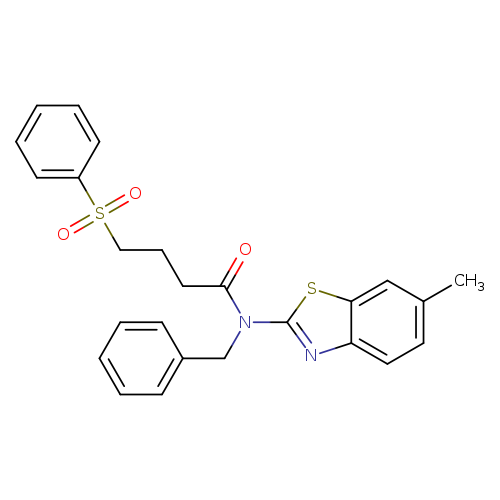 4-(benzenesulfonyl)-N-benzyl-N-(6-methyl-1,3-benzothiazol-2-yl)butanamide