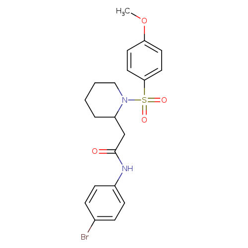 N-(4-bromophenyl)-2-[1-(4-methoxybenzenesulfonyl)piperidin-2-yl]acetamide